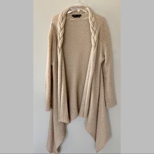 BCBGMaxAzria Cream Wool Sweater (Long, Duster)
